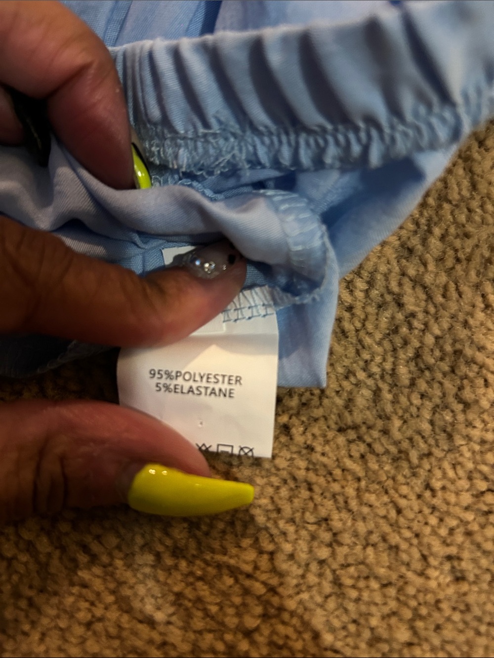 Light Blue Off-Shoulder Set - Picture 5 of 8